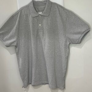 GAP Heather Gray Polo Shirt
